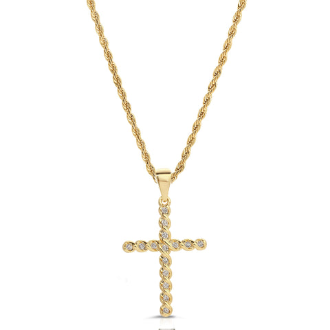 Vintage French Cross necklace