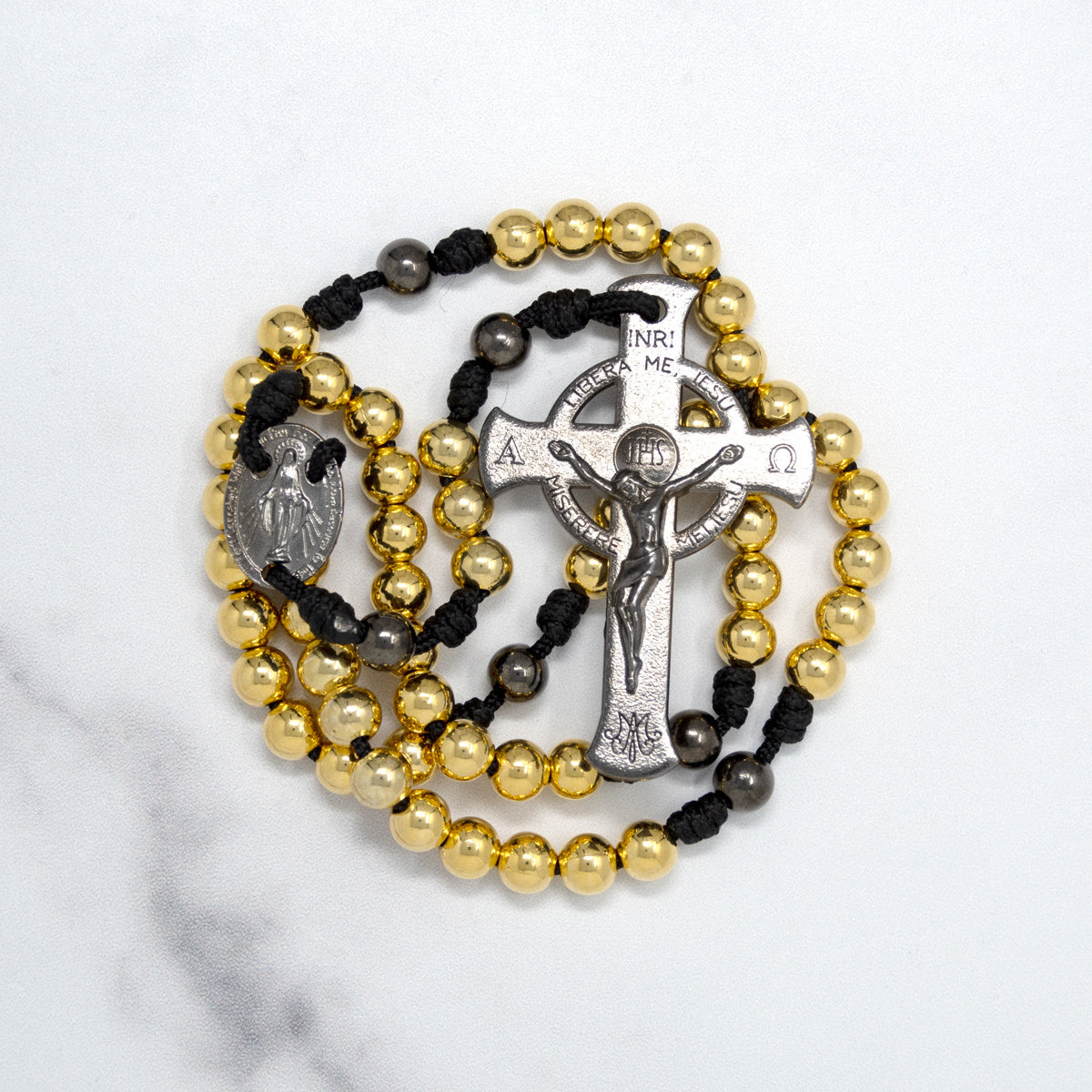 Lifetime Rosaries, Deliverance Cross Rosary, Gold