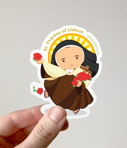 St. Therese of Lisieux Sticker / Little Flower Sticker