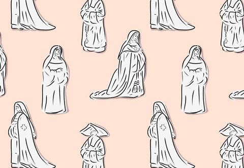 Catholic Nun Wrapping Paper Sheets