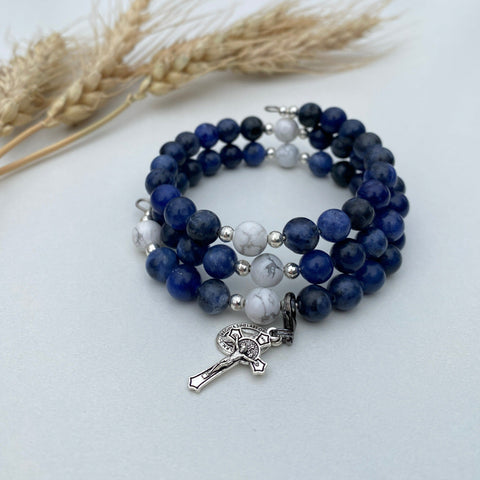 Immaculate Conception | Memory Wire Rosary Bracelet