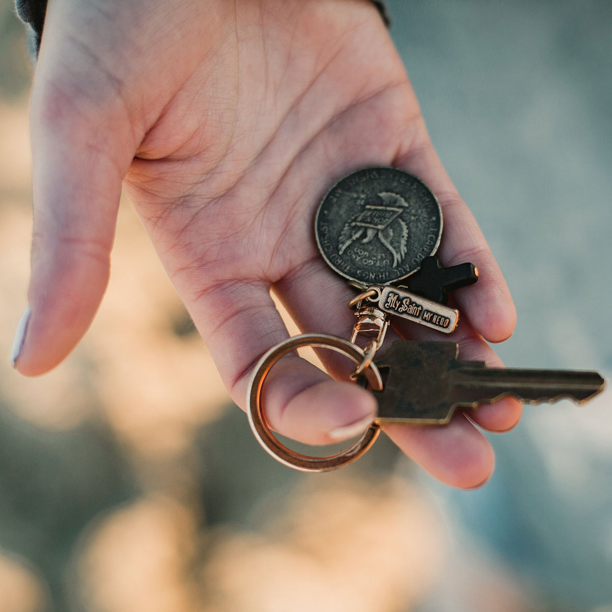 Let Go Let God Key Ring