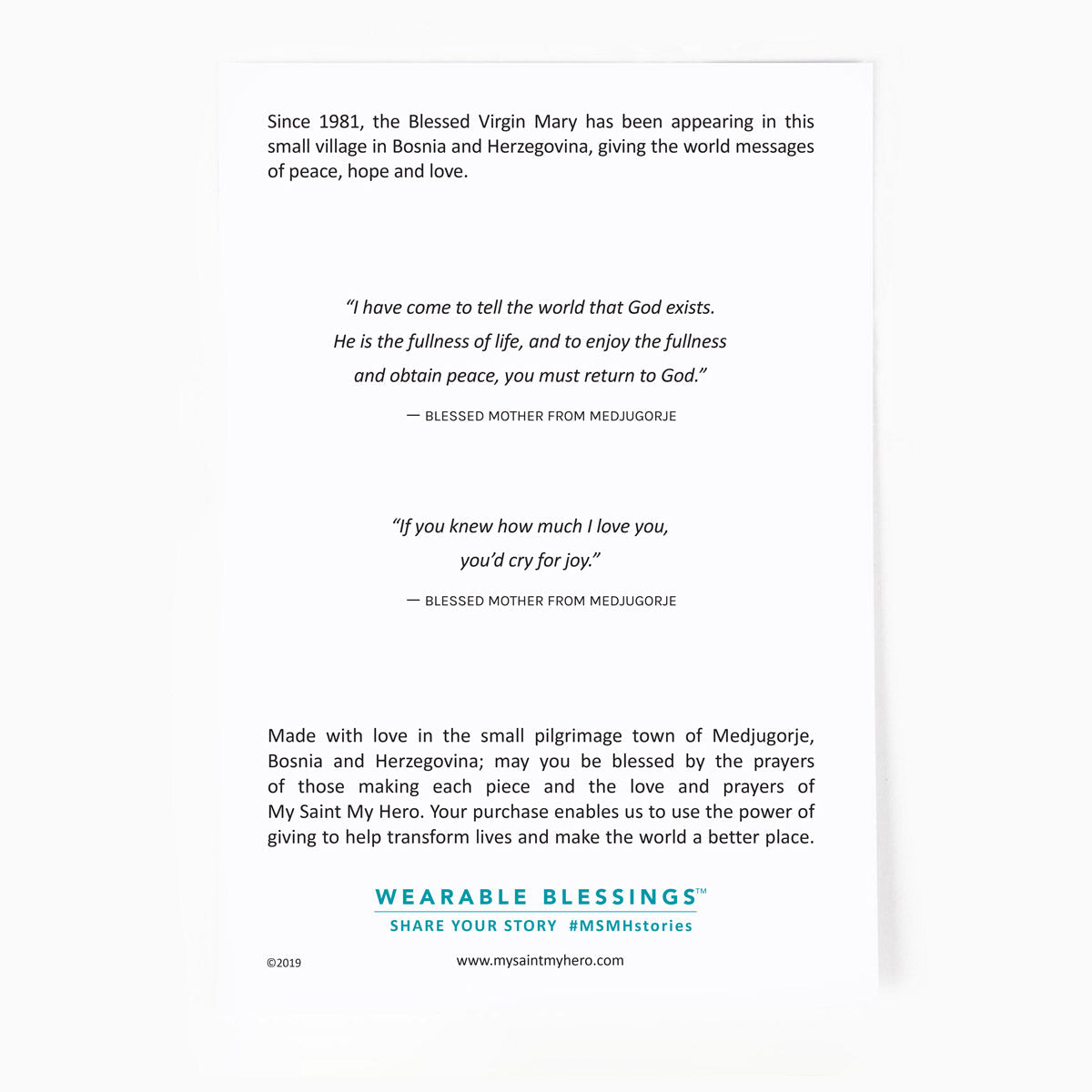 Benedictine Medjugorje Rosary