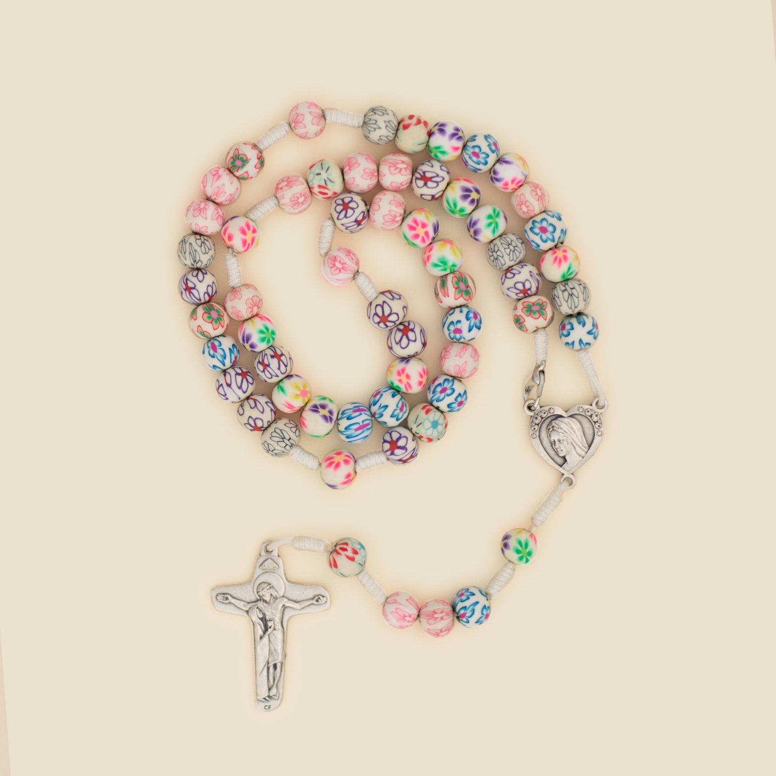 Children's Rosary, White
