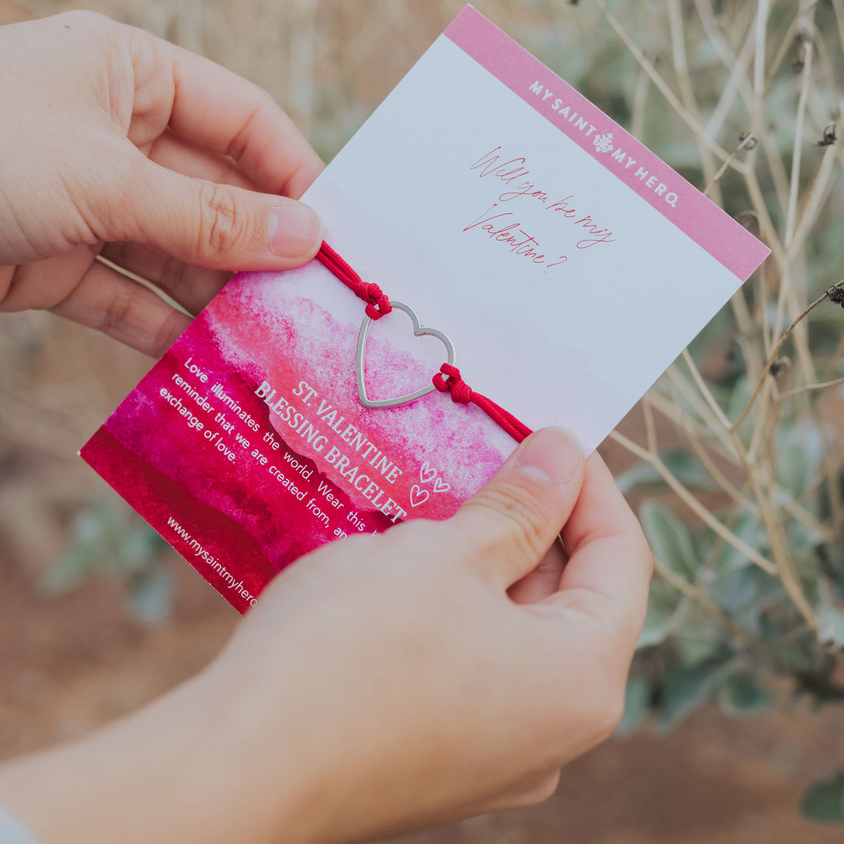St. Valentine Heart Blessing Bracelet