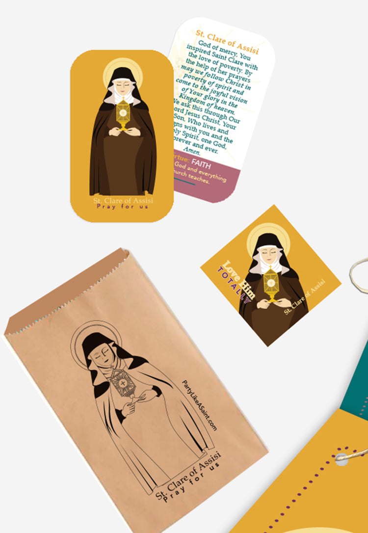 St. Clare of Assisi Party Decorations