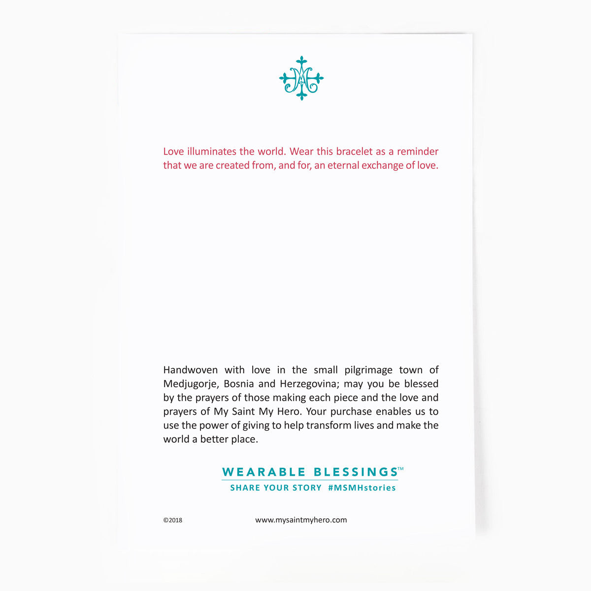 Limited Edition Valentine's Day Breathe Blessing Bracelet