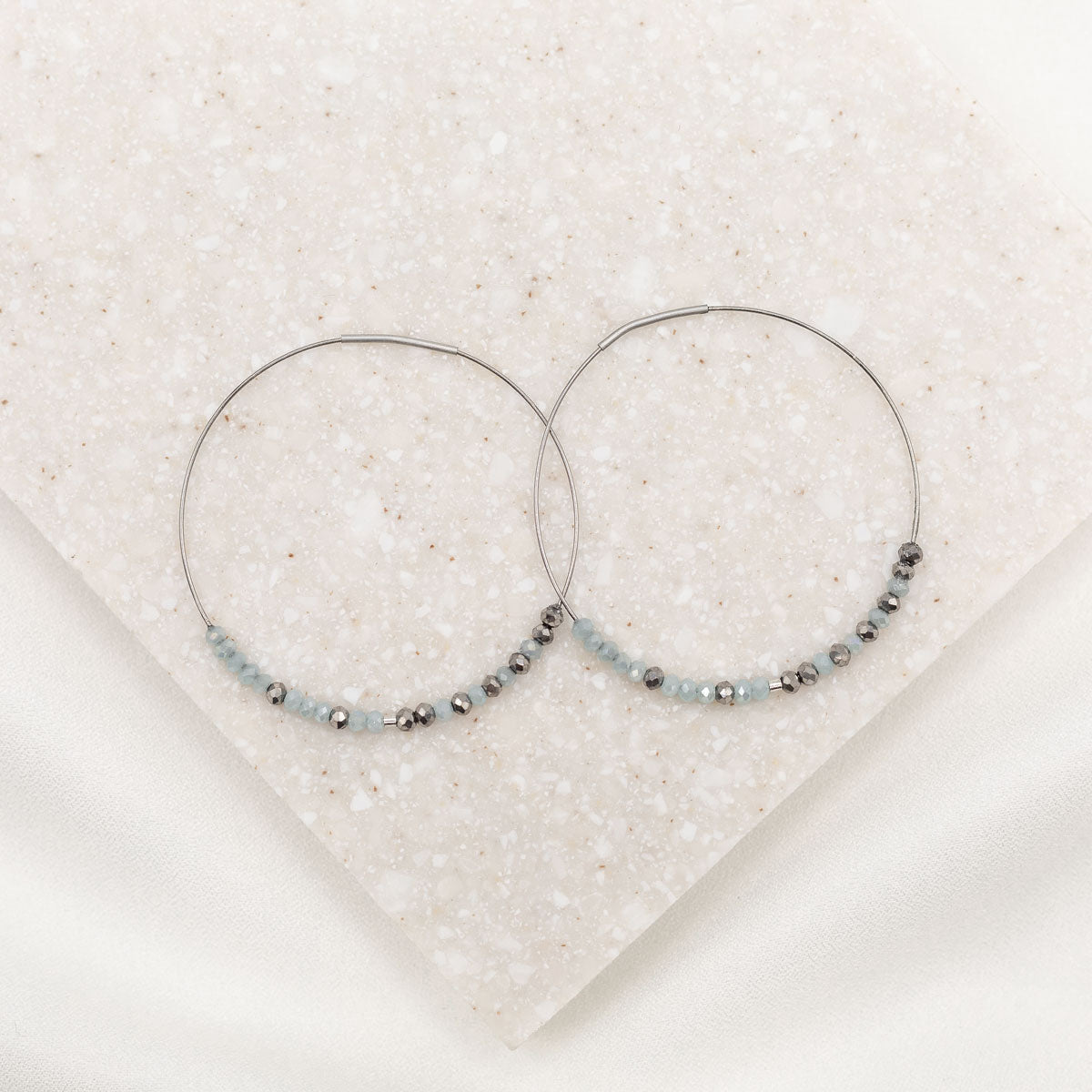 Hail Mary Morse Code Hoop Earrings