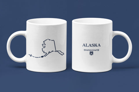Alaska Catholic Rosary Coffee Mug