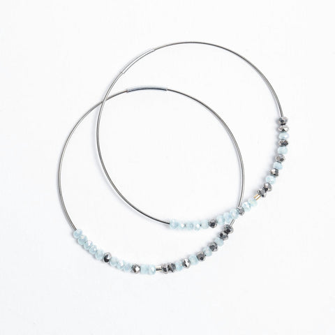 Hail Mary Morse Code Hoop Earrings