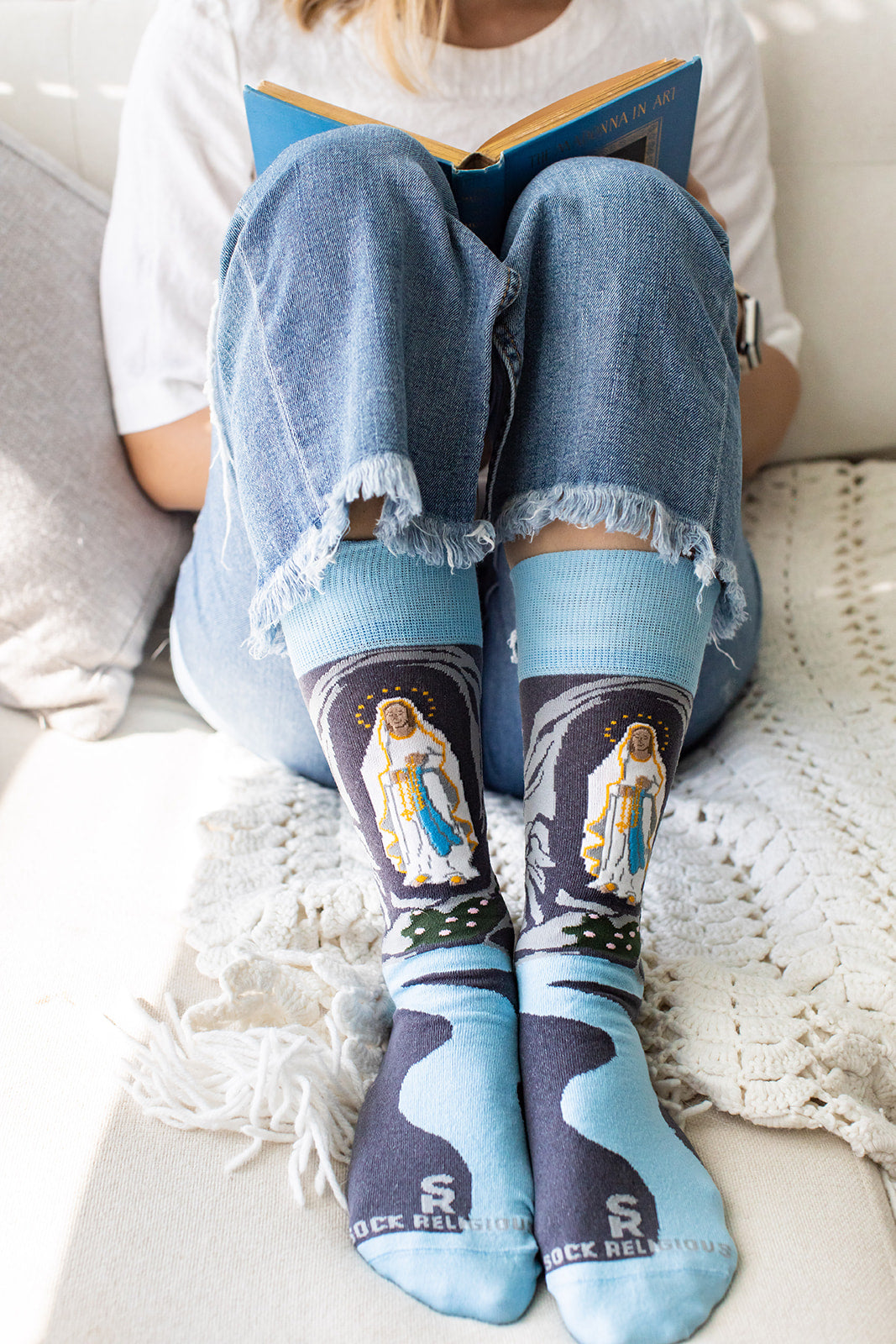 Our Lady of Lourdes Adult Socks