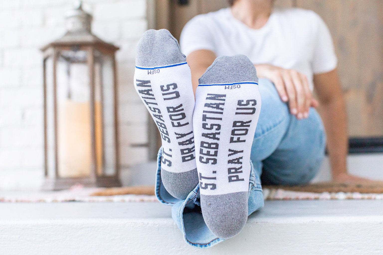 St. Sebastian - Patron of Athletes Adult Socks