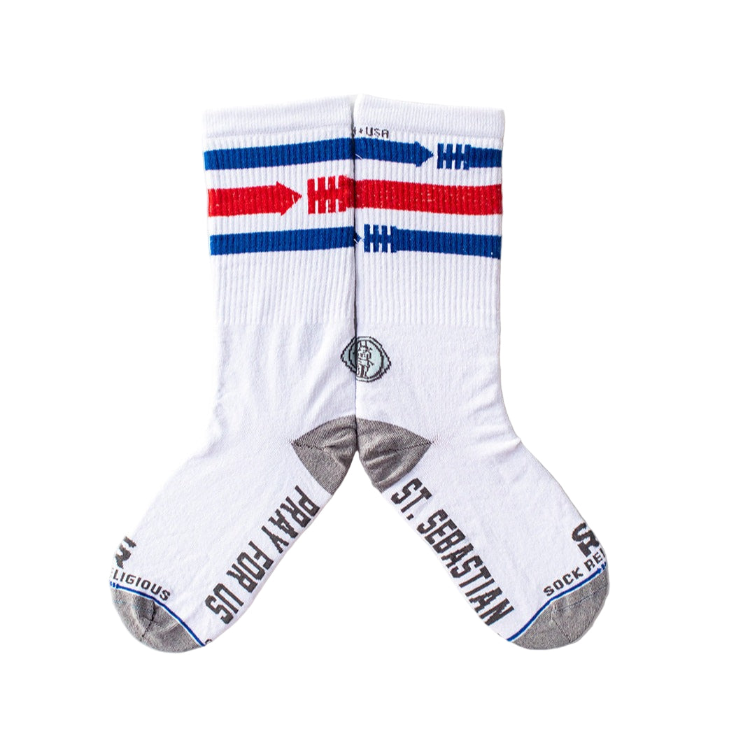 St. Sebastian - Patron of Athletes Adult Socks