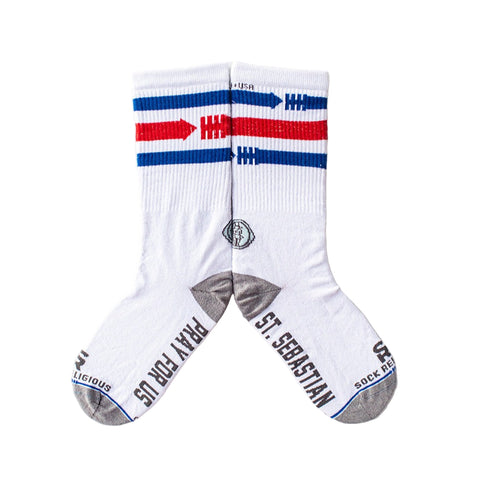 St. Sebastian - Patron of Athletes Adult Socks