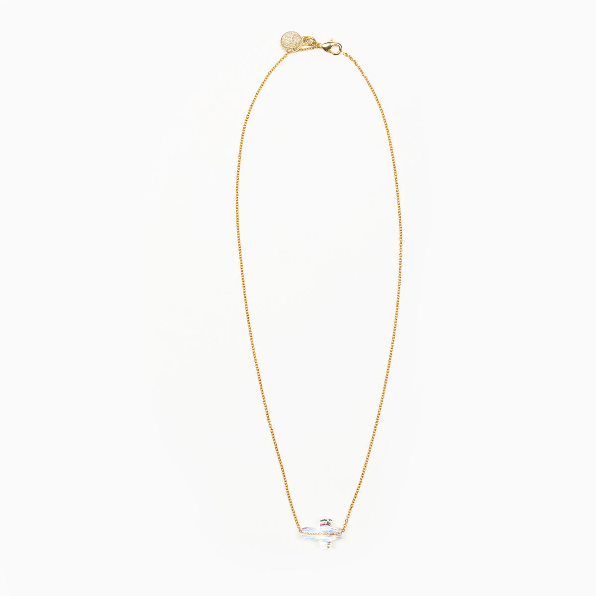 Heavenly Sky Crystal Cross Necklace