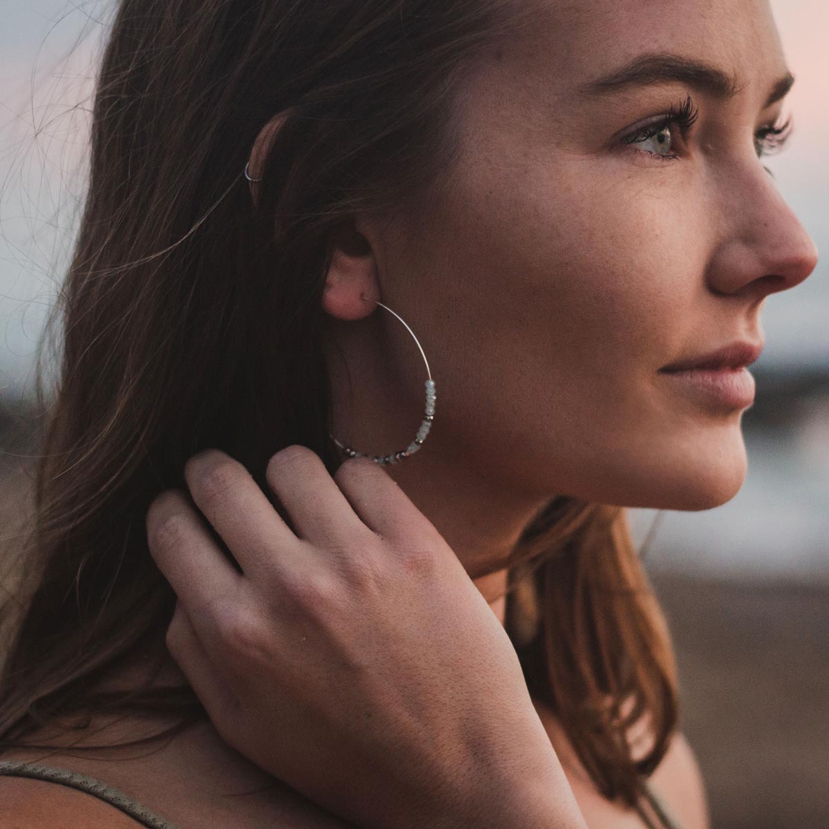 Hail Mary Morse Code Hoop Earrings