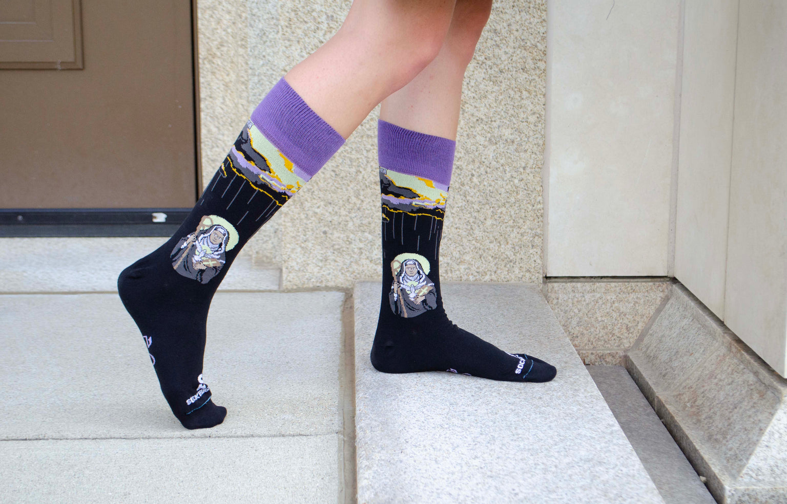 St. Scholastica Adult Socks