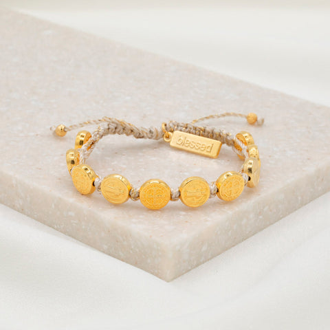 Benedictine Blessing Bracelet - Gold Medals