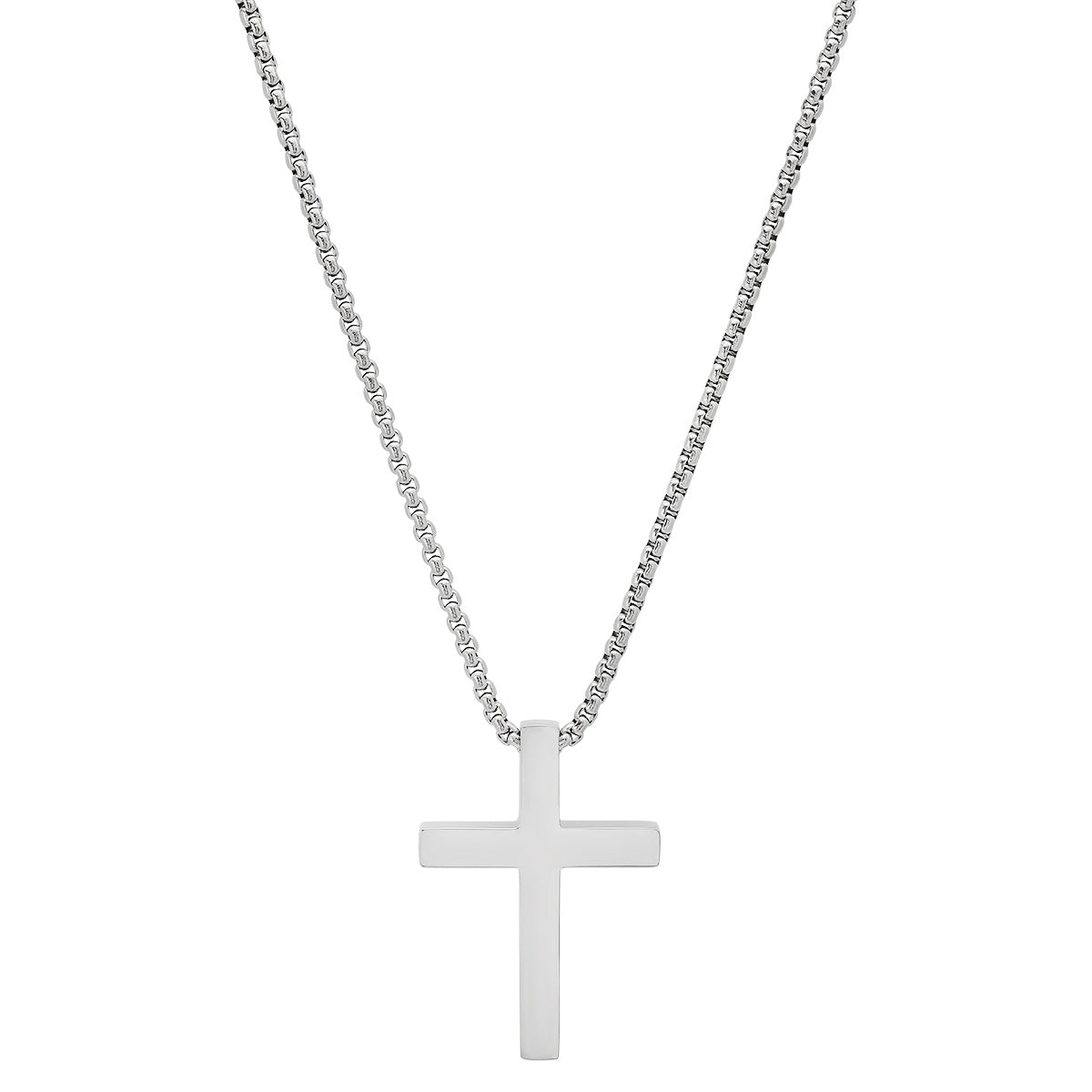 Stainless Steel Square Cross Pendant
