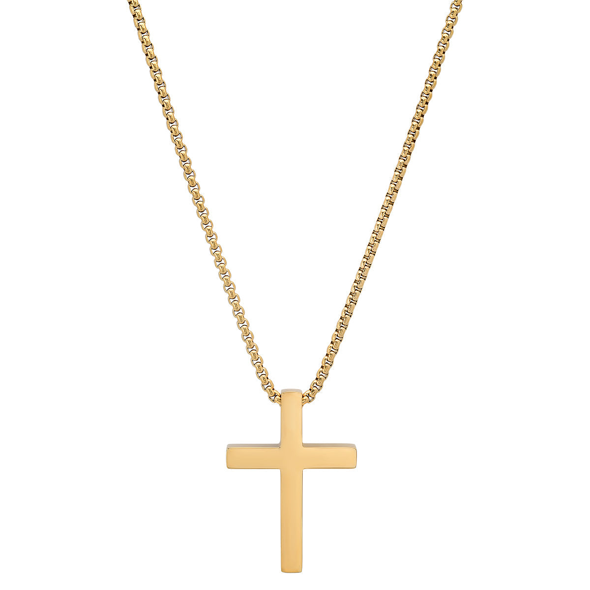 Stainless Steel Square Cross Pendant