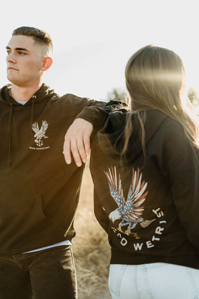 Eagle God We Trust Mid-Weight Hoodie