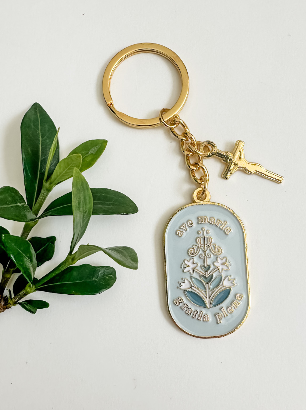 Ave Maria Keychain