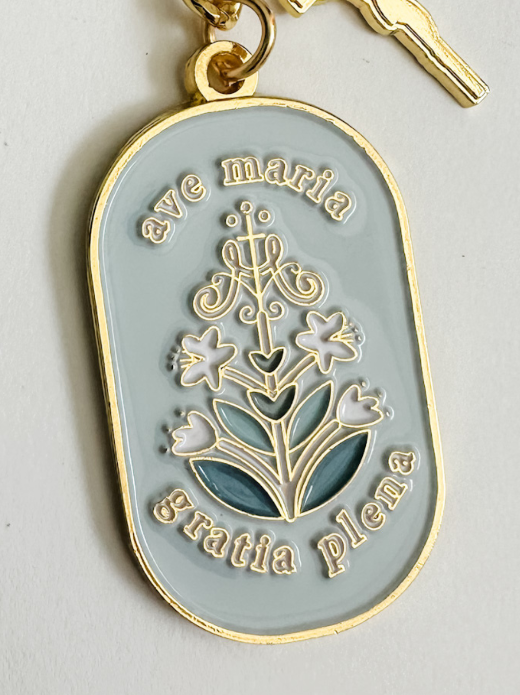 Ave Maria Keychain