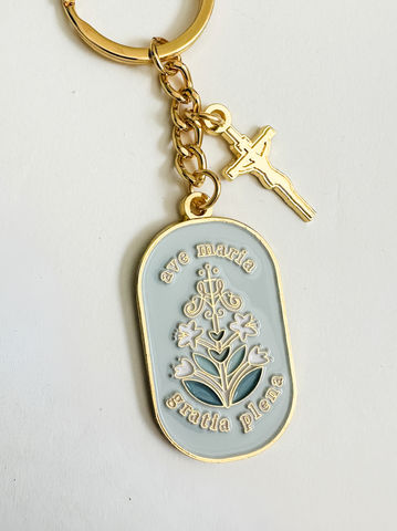 Ave Maria Keychain