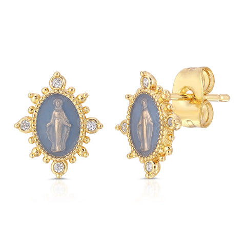 Lady Lourdes Stud in French Blue