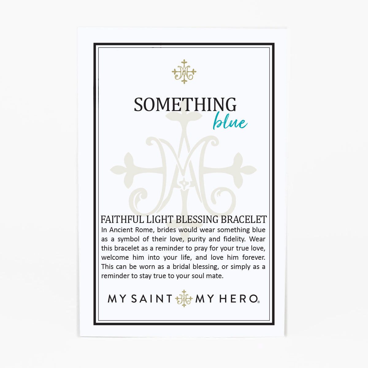 Something Blue Faithful Light Blessing Bracelet