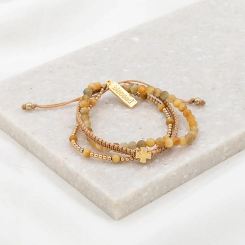 Be Still Prayer Bracelet - Tiger's Eye