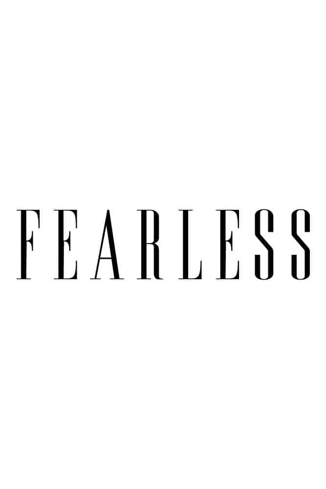 Womens Fearless Black Flowy Scoop Tee