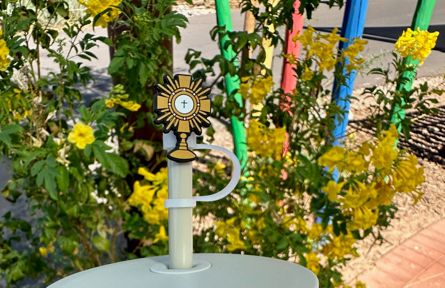 Catholic Straw Toppers: Adoration (a 2 pack!)