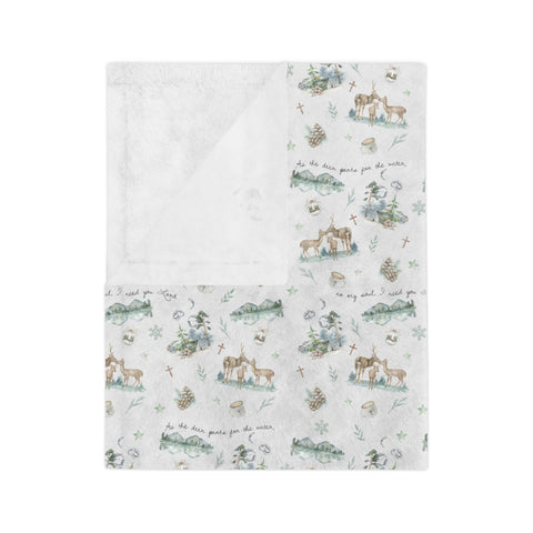 My Soul Longs Minky Blanket