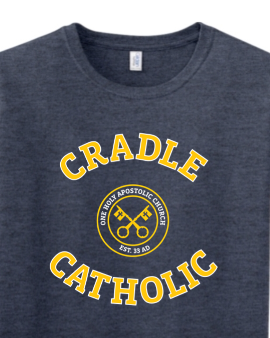 Cradle Catholic Block Adult T-Shirt