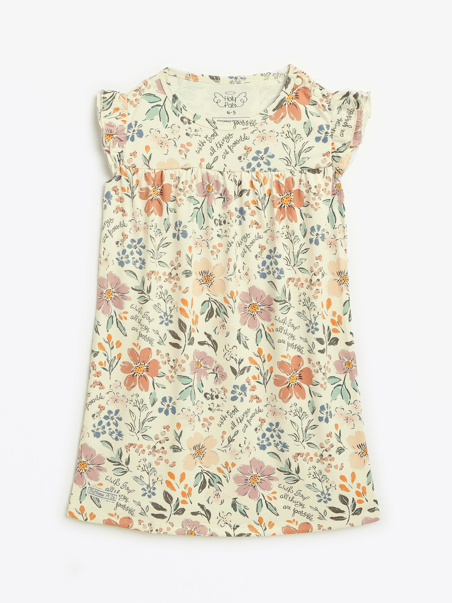 All Things Are Possible PJ Girls Nightgown Polyester