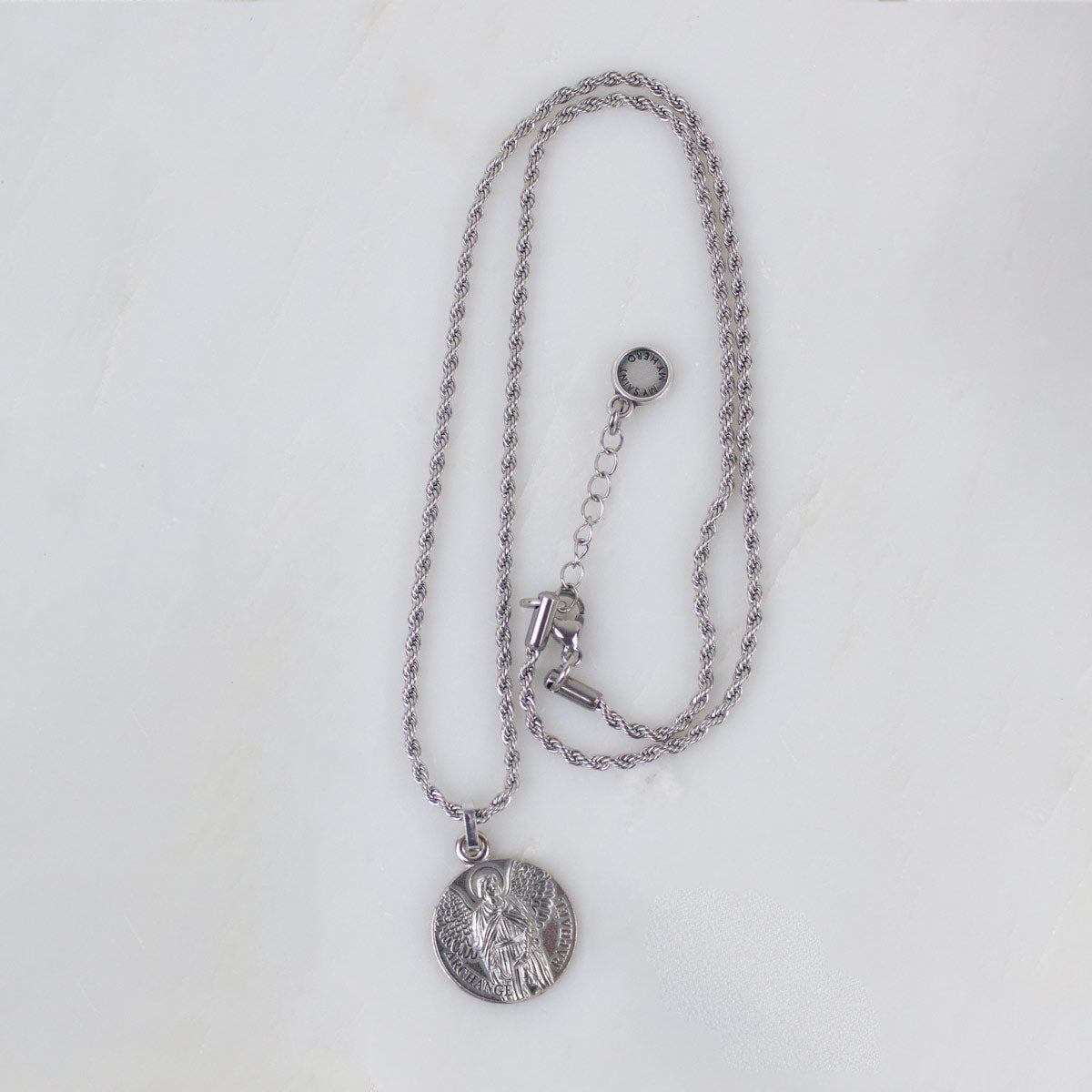 Archangel Raphael Guardian Angel Necklace