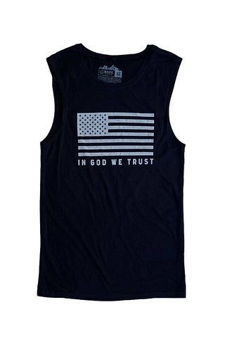 Mens In God We Trust Muscle Tank