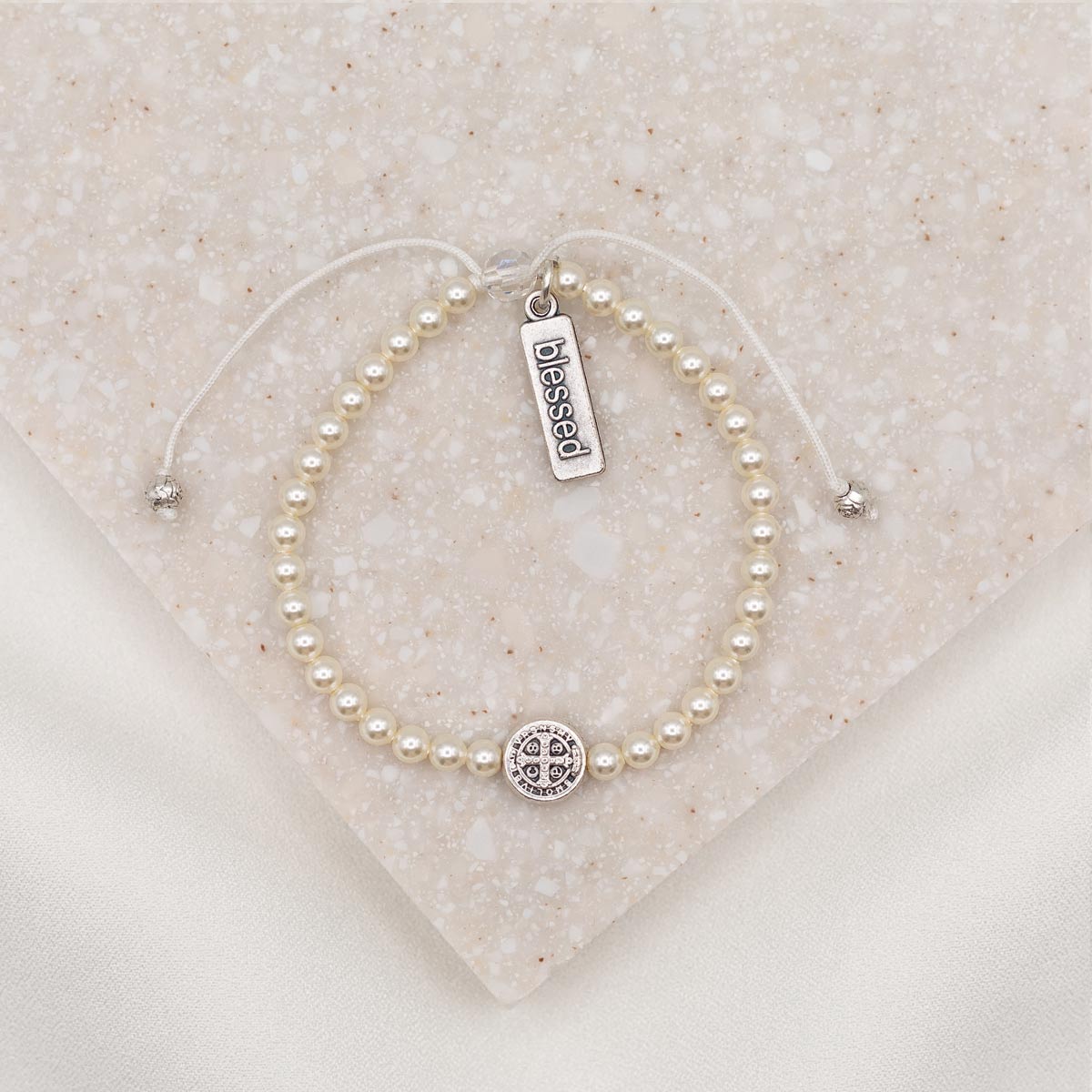 Pearl Birthday Blessing Bracelet