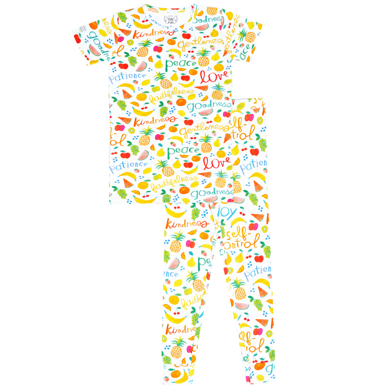 Fruit of the Spirit PJ Short Sleeve & Pants Set Bamboo