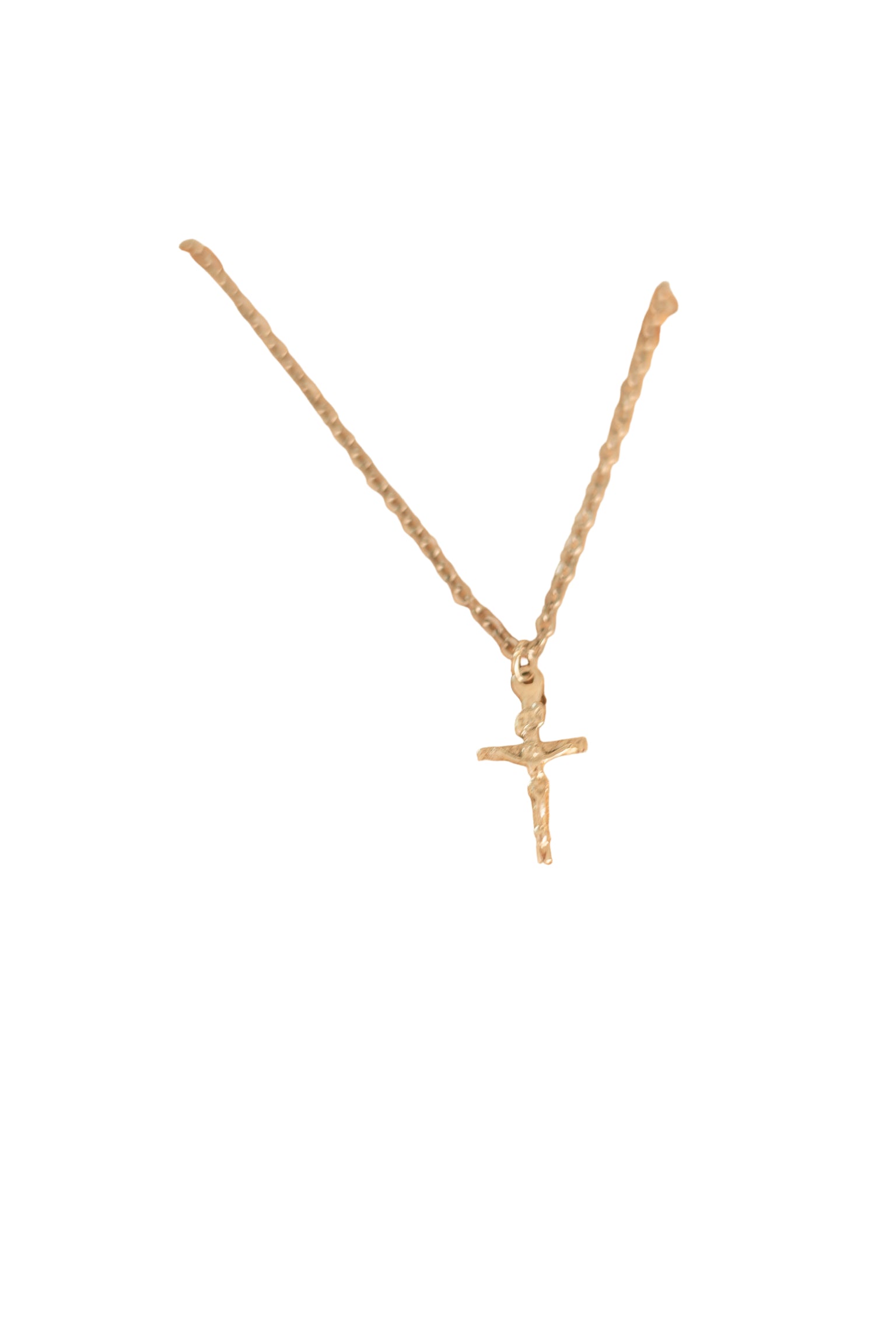 Necklace - Dainty Crucifix - Silver