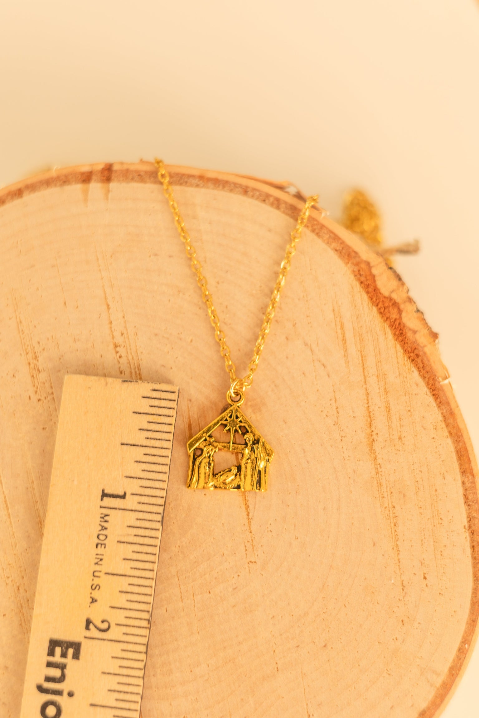 Necklace - Nativity - Gold