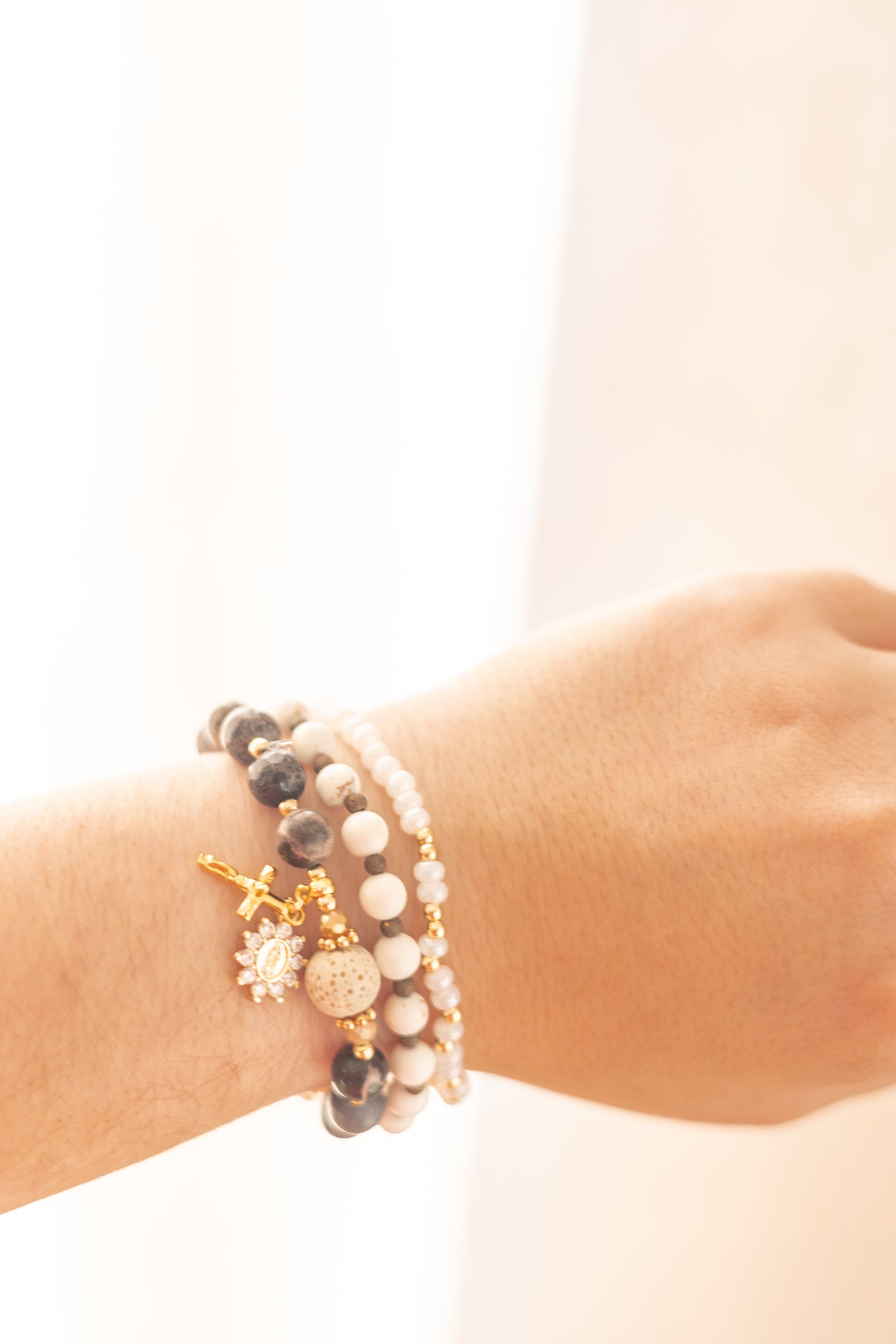 Stretch Stack Bracelet - Morse Code - Fiat