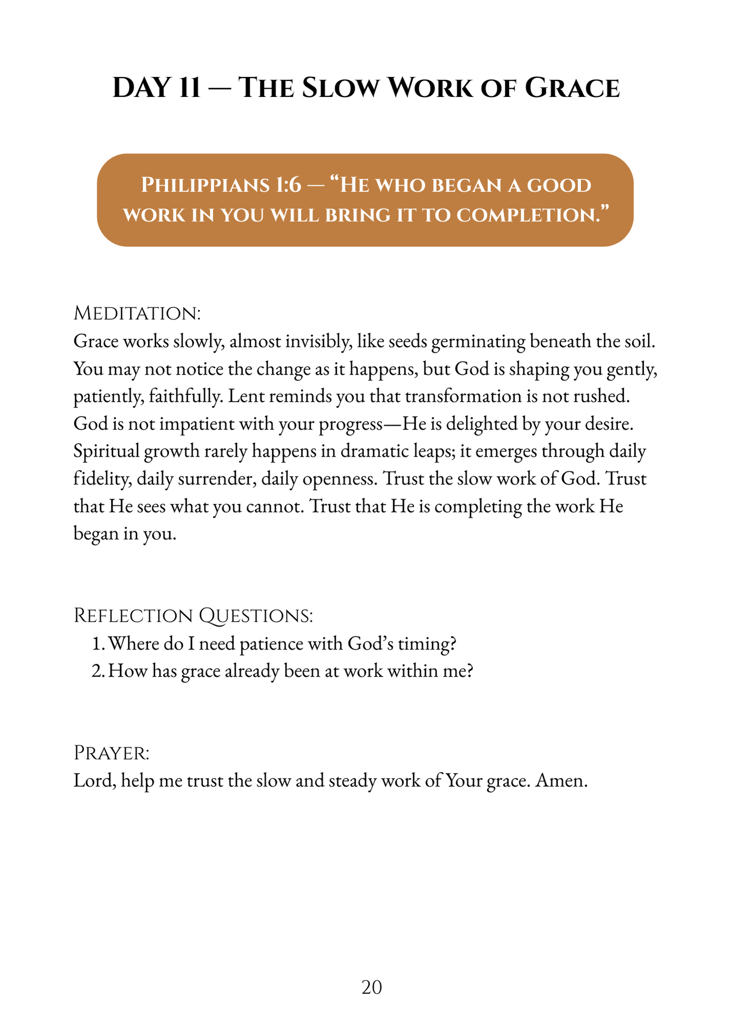 Return to Me: Lenten Prayer Guide