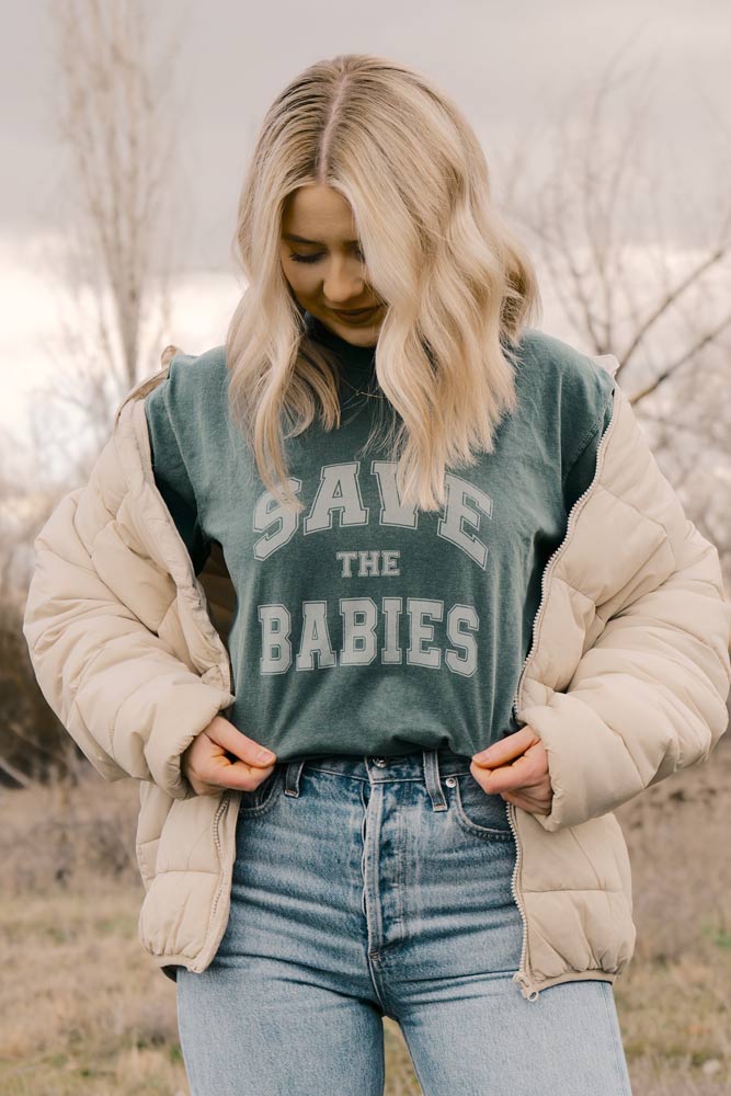 Save The Babies Collegiate Tee