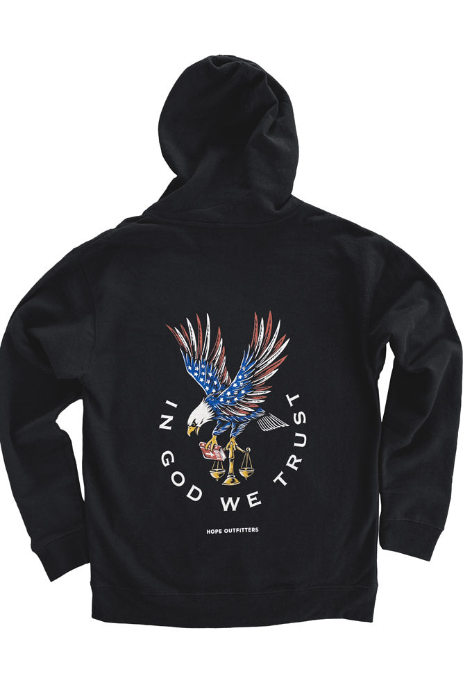 Eagle God We Trust Mid-Weight Hoodie