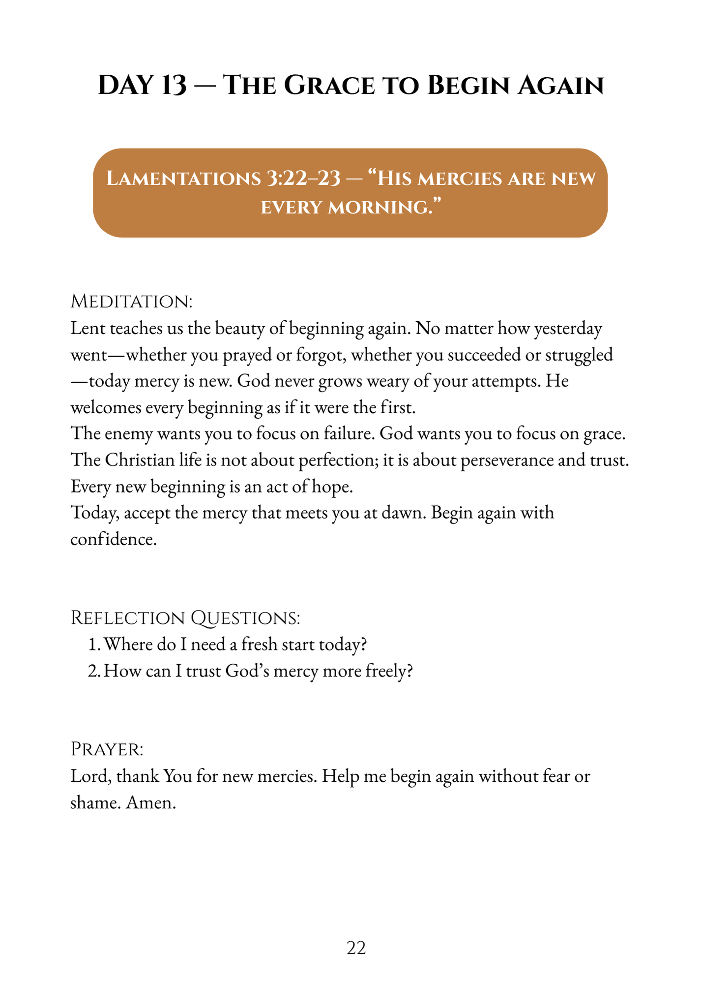 Return to Me: Lenten Prayer Guide