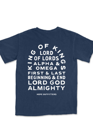 Navy Names of God Tee