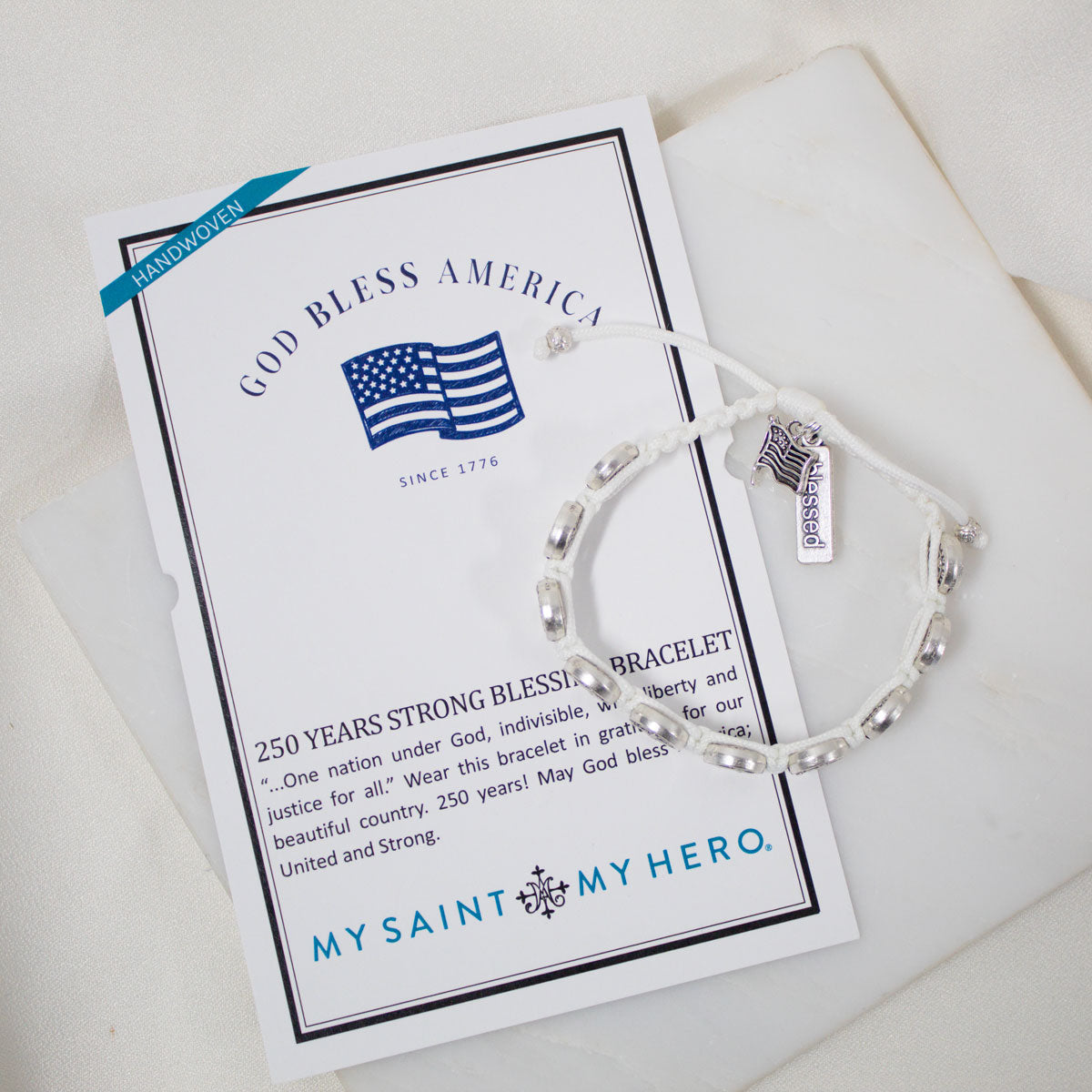 God Bless America Benedictine Blessing Bracelet