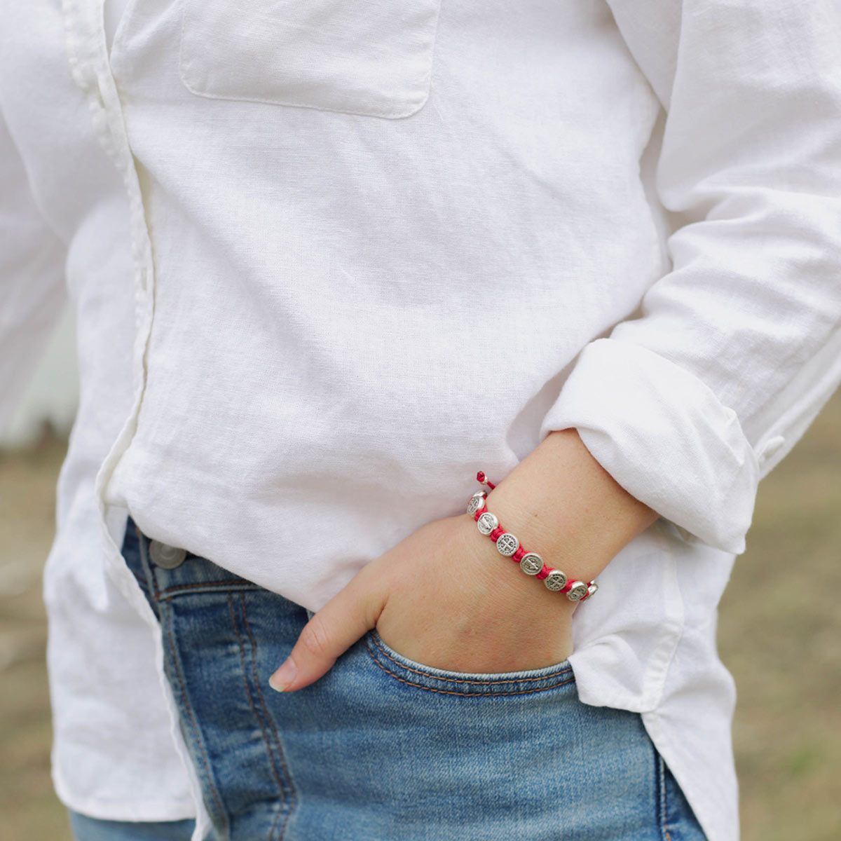 God Bless America Benedictine Blessing Bracelet